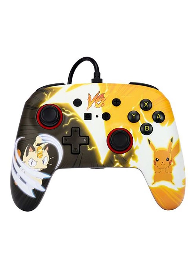 Nintendo Switch Enhanced Wired Controller Pikachu Moods