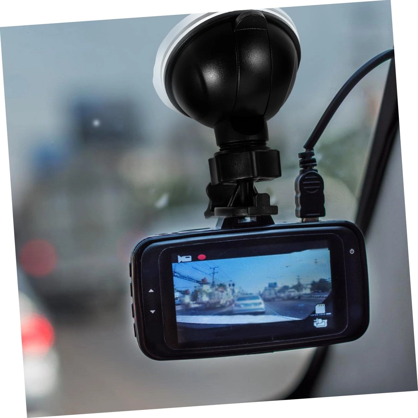 Suction Cup Mount Plate For Car Dash Cam - Black Lightweight Rotatable