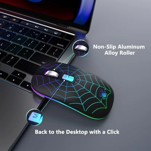 LED Slim Rechargeable Mouse - Wireless