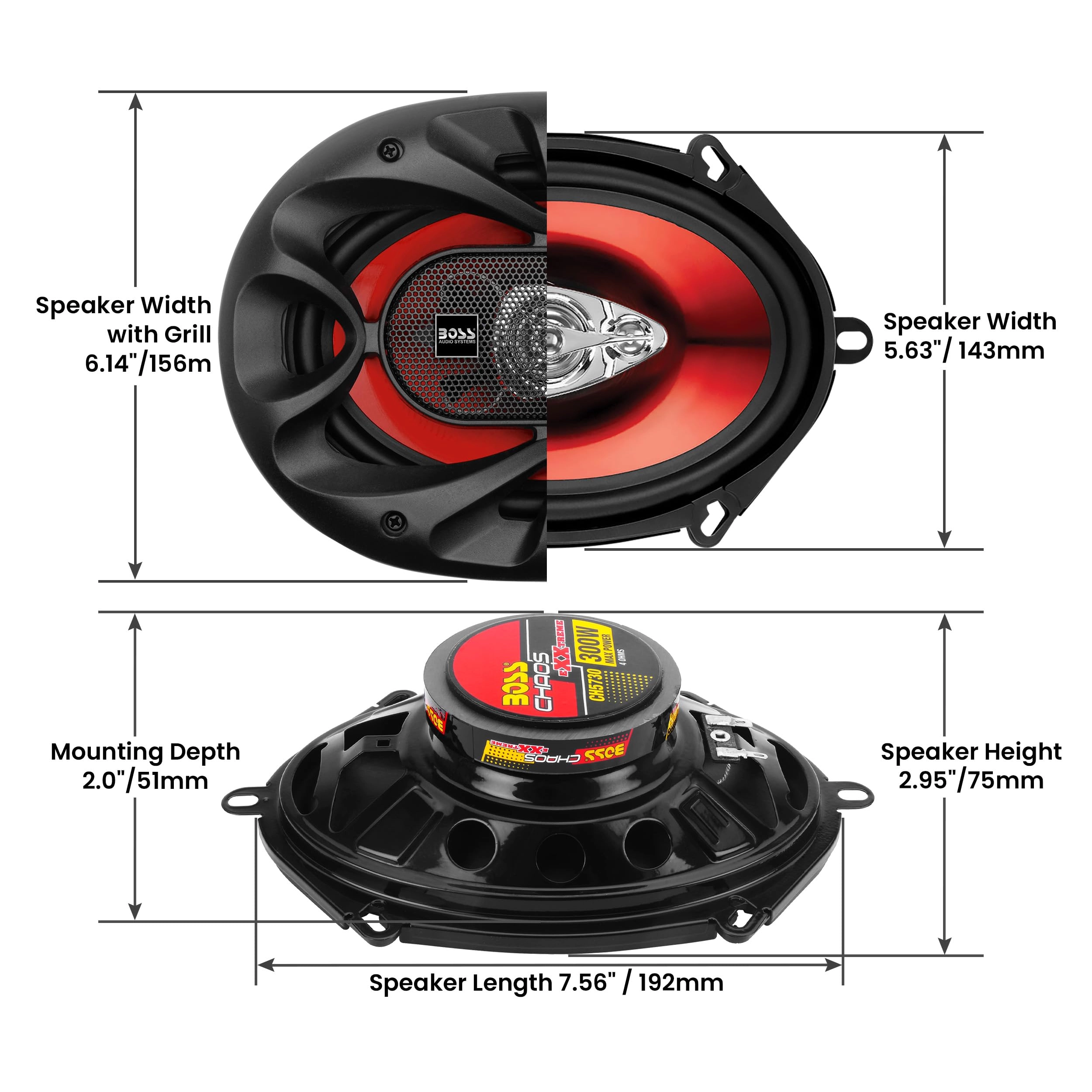 CH5730 - 5 x 7 inch 3-way