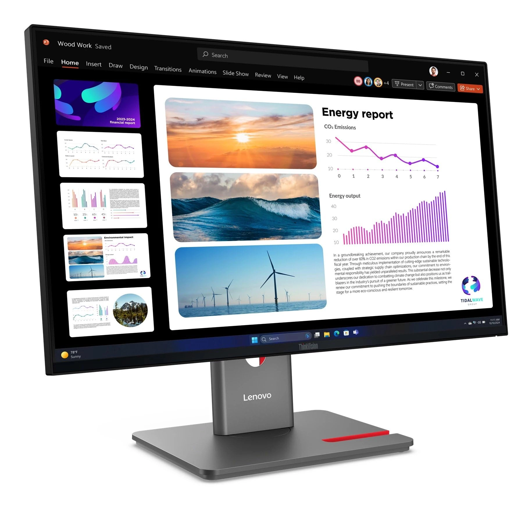 Lenovo ThinkVision P24Q-40 - 2560x1440 23.8"