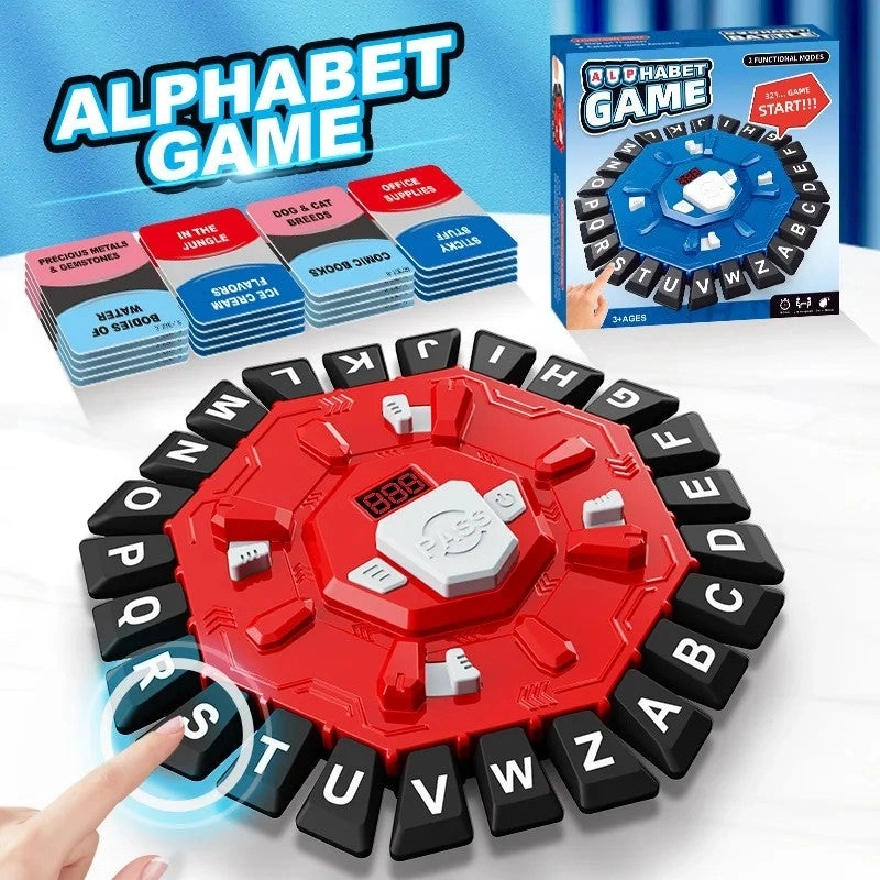 Bluejw Alphabet Wheel Roulette - Fast-Paced Interactive Family Fun