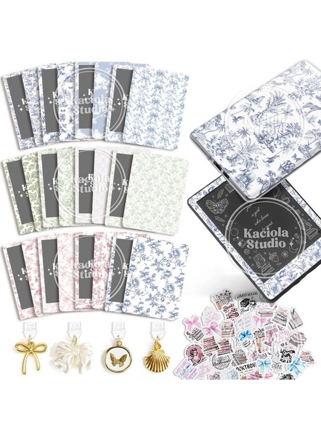 E-Reader Skin - 12PCS + Type C Charm - 4PCS + Scrapbook Sticker - 50PCS