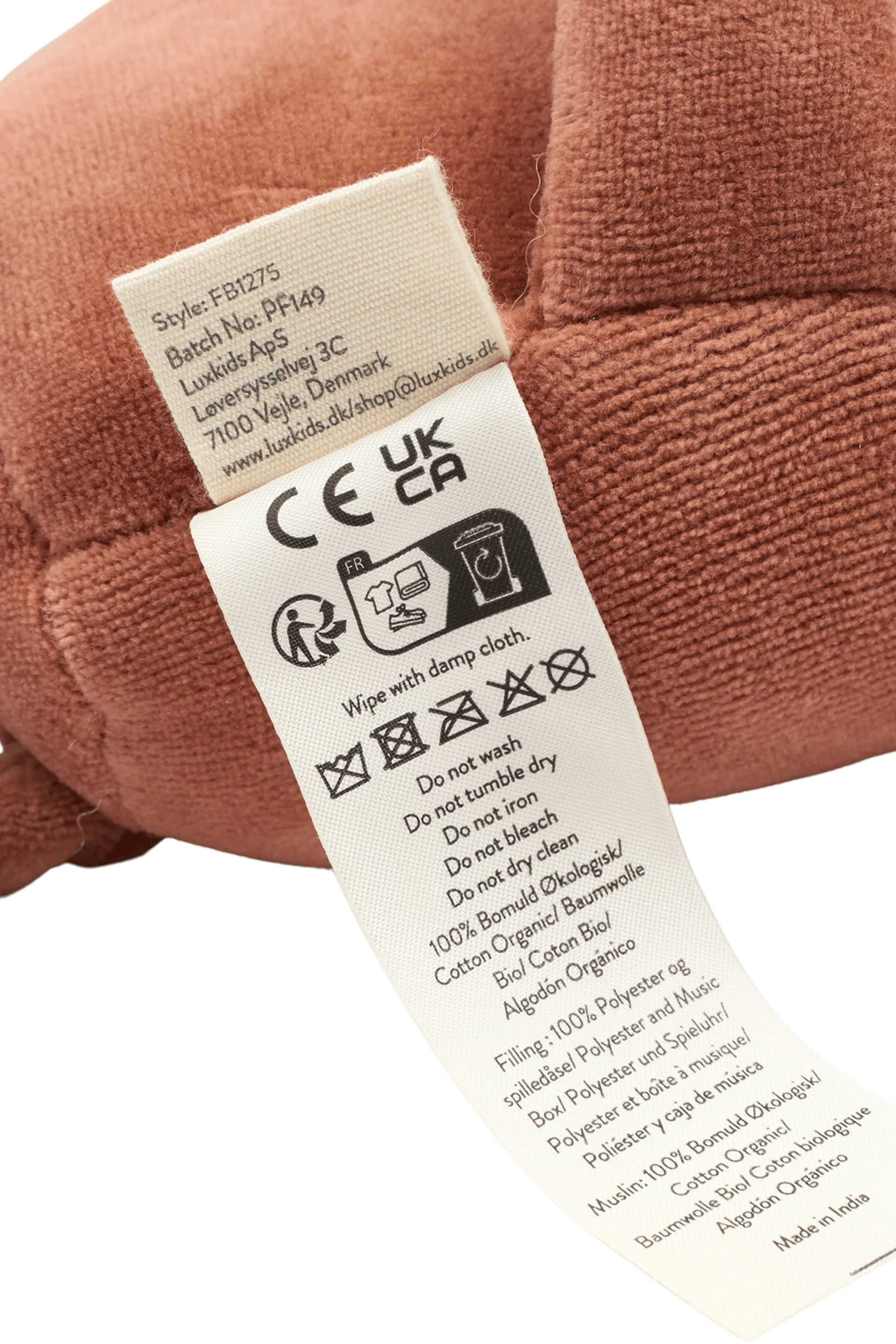 Bunny Fabbie Stuffed Musical Toy - Music Box