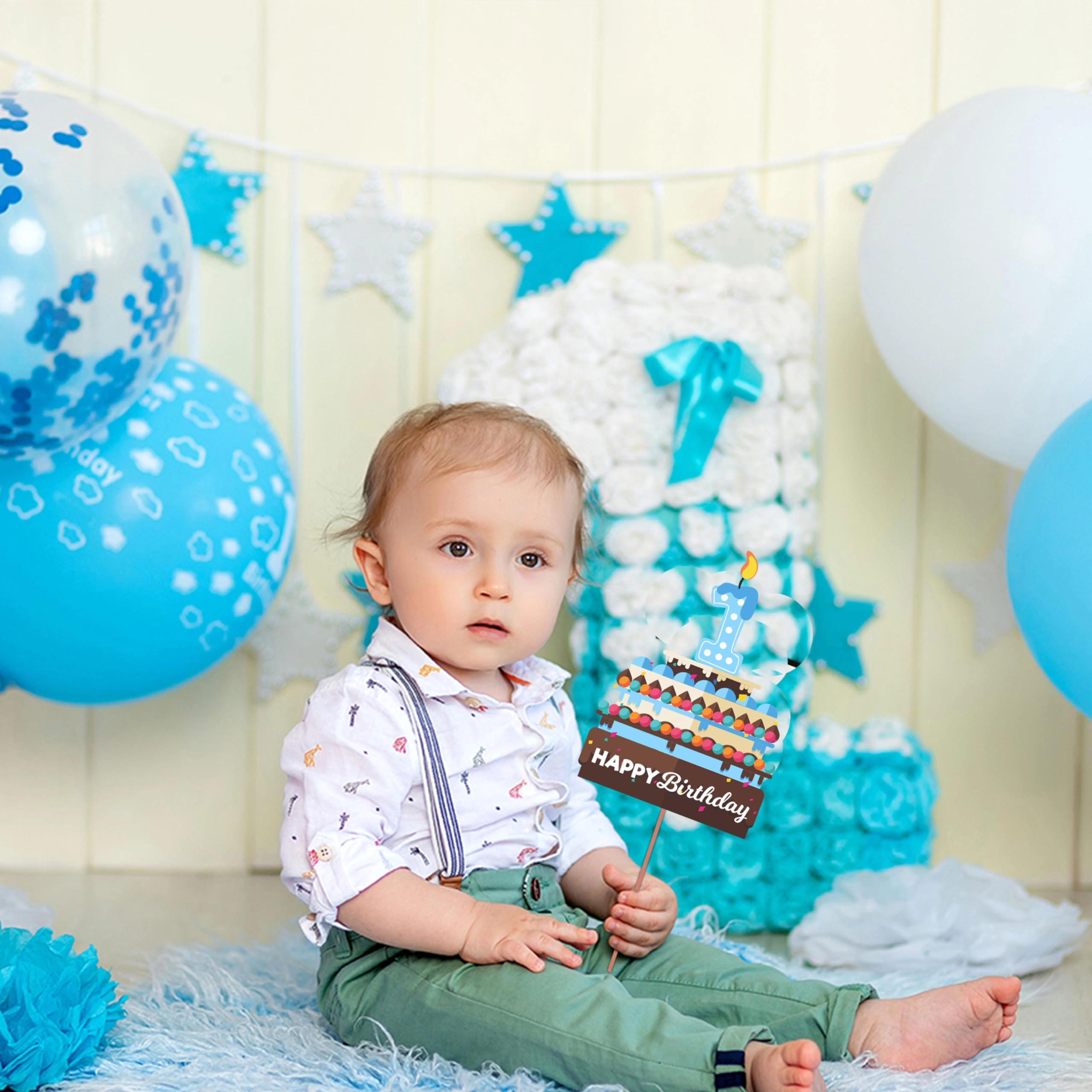 First Birthday Party Props - 26 piece(s) Birthday