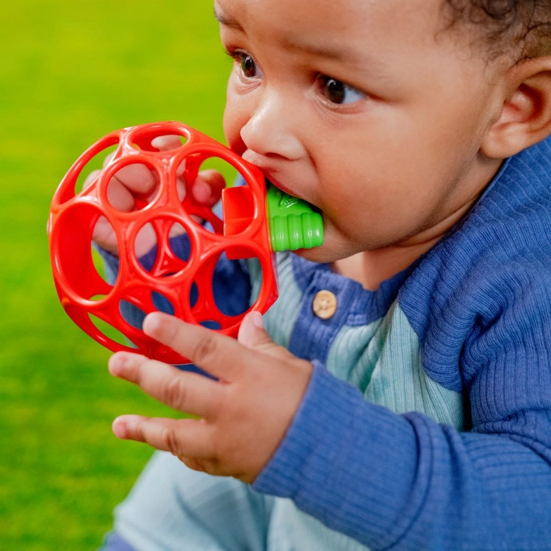 Oball Easy Grasp Apple Teether - Red
