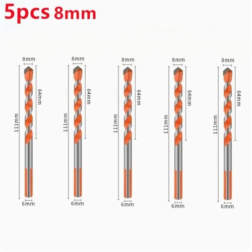 Hard Alloy Drill Bit - 5PCS(6mm) 6/8/10/12mm