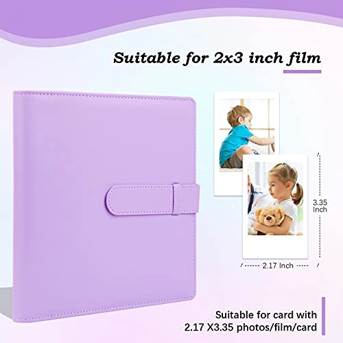 2x3" 256 Pockets PU Leather Photo Album