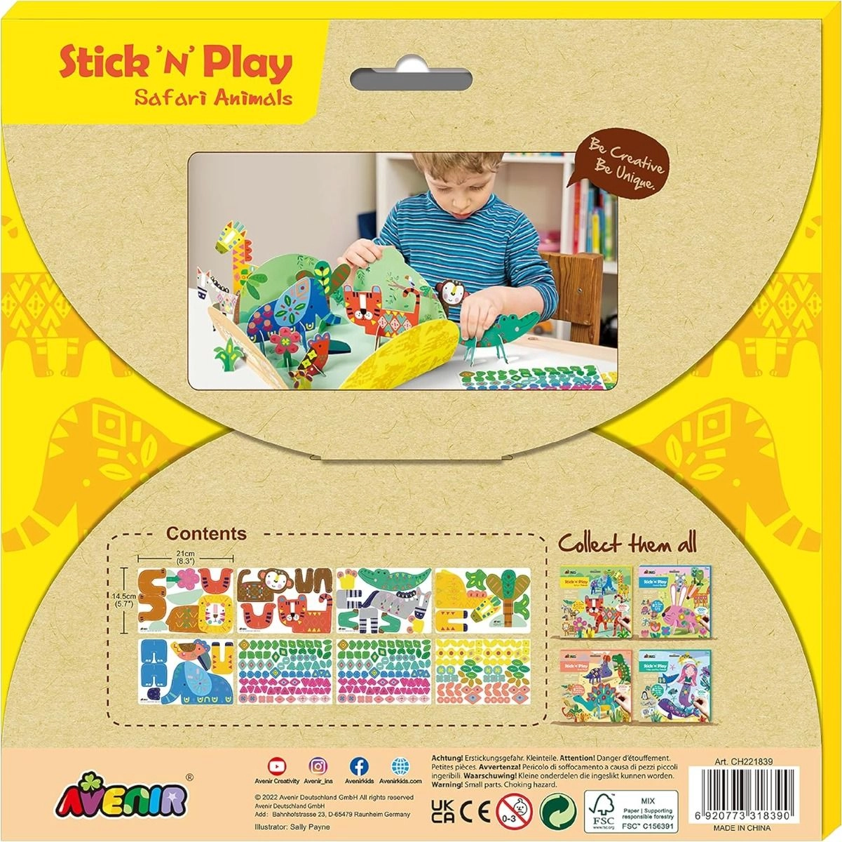 Stick N Play - Safari Animals 3 years+
