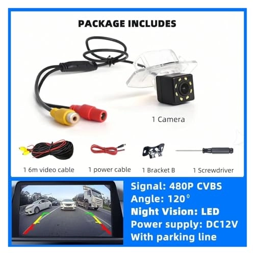 Reverse Camera - Night vision Wire 960*480 pixels
