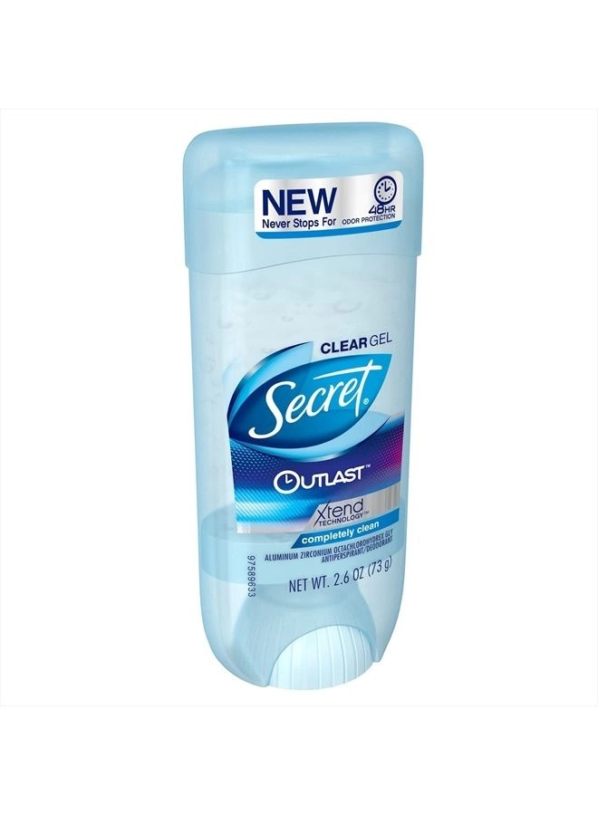 Outlast Antiperspirant and Deodorant Clear Gel - Completely Clean 200 gram
