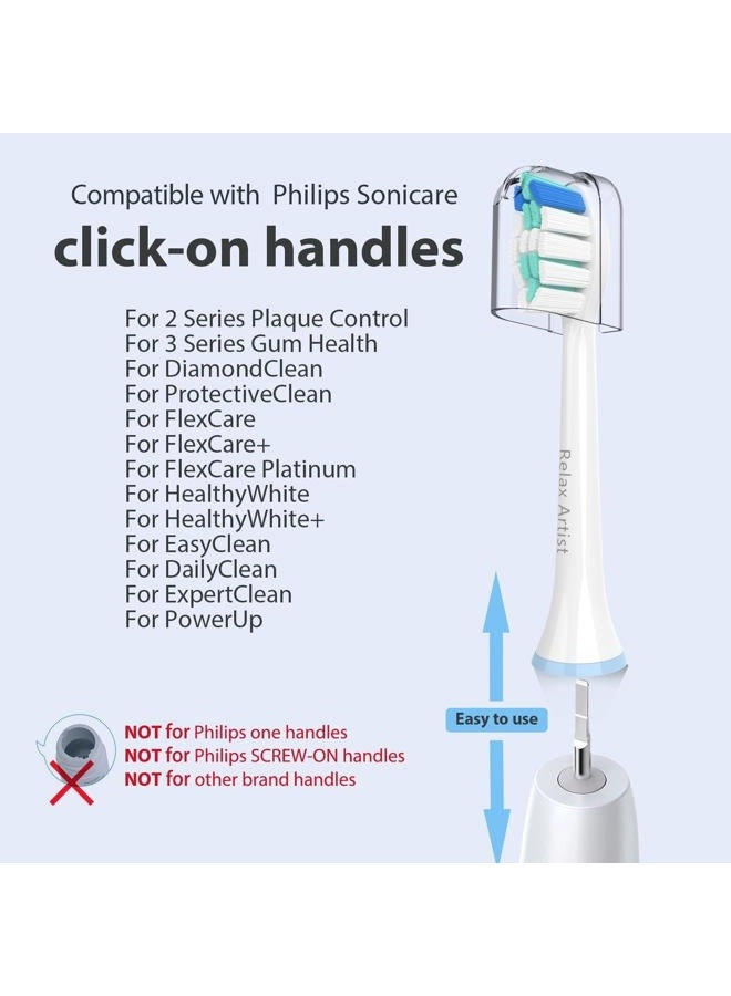 Toothbrush Replacement Head - 6 Count Compatible with Philips Sonicare