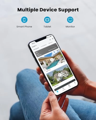 H.265 NVR - 8 Channel 4K 2TB + Home IP Camera - 4x 5MP