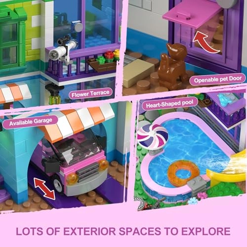 Girls House Building Set - Friends 1317 pcs