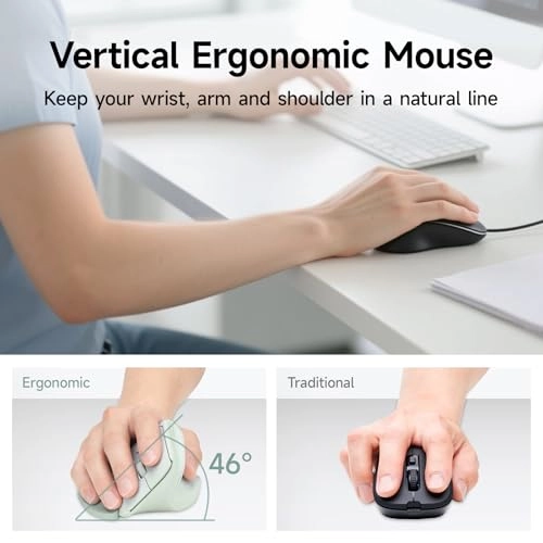 Ergonomic Vertical Mouse - Bluetooth