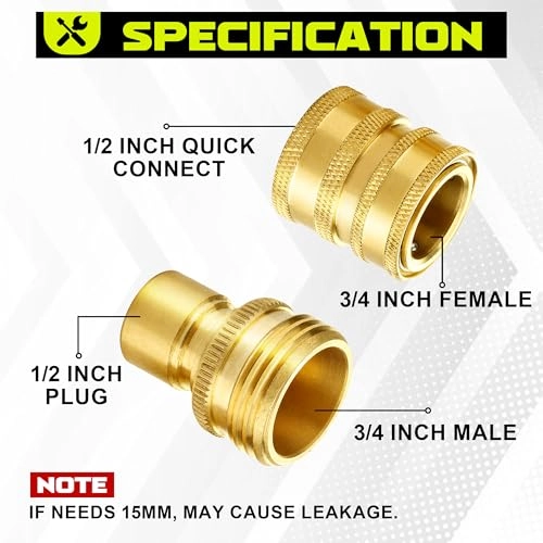 Ultimate Pressure Washer Adapter Set - Quick Disconnect Kit M22 Swivel 8-Pack