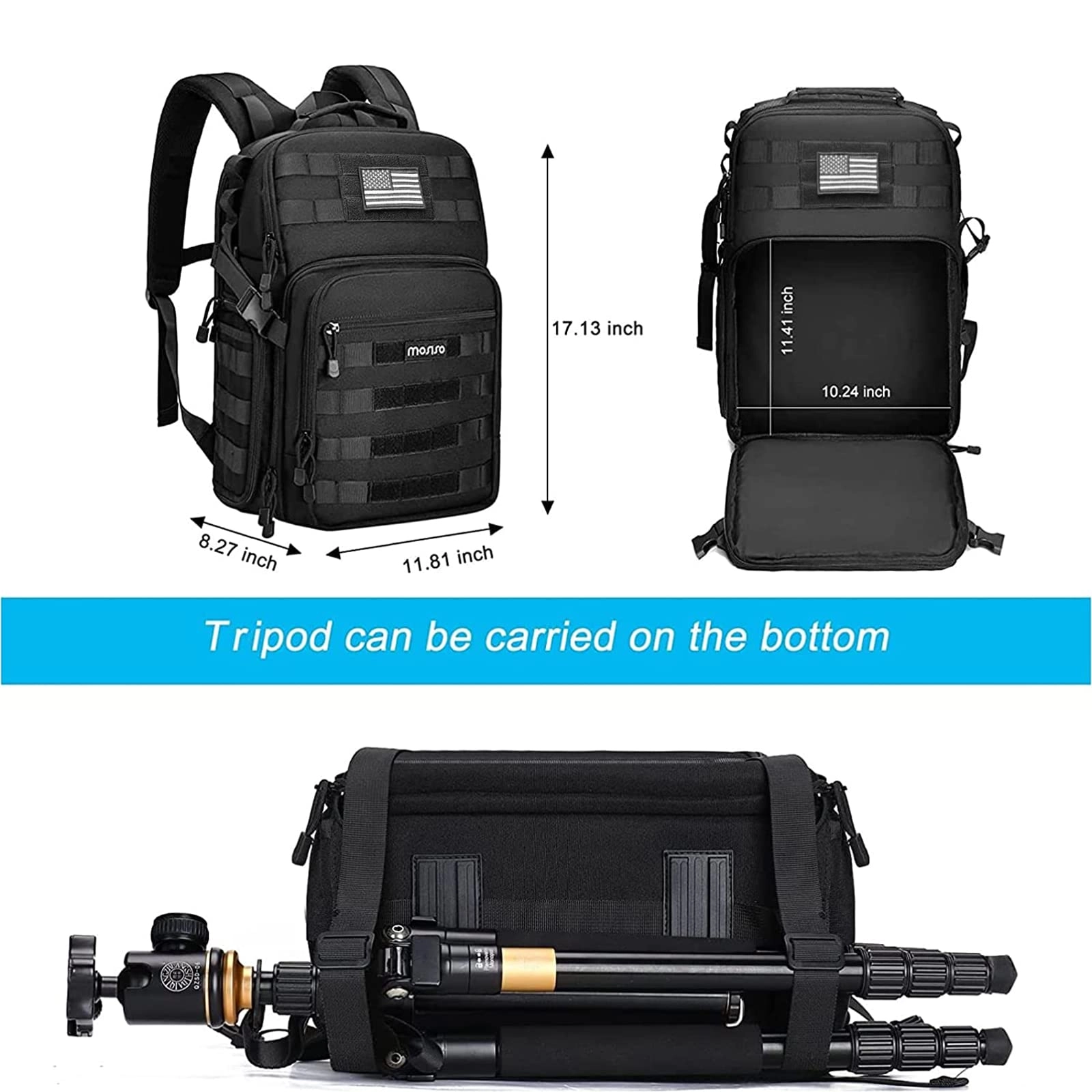 Mocamtaclpbkpk - 17.13 x 11.81 x 8.27 inches Canon/Nikon/Sony Soft Shell