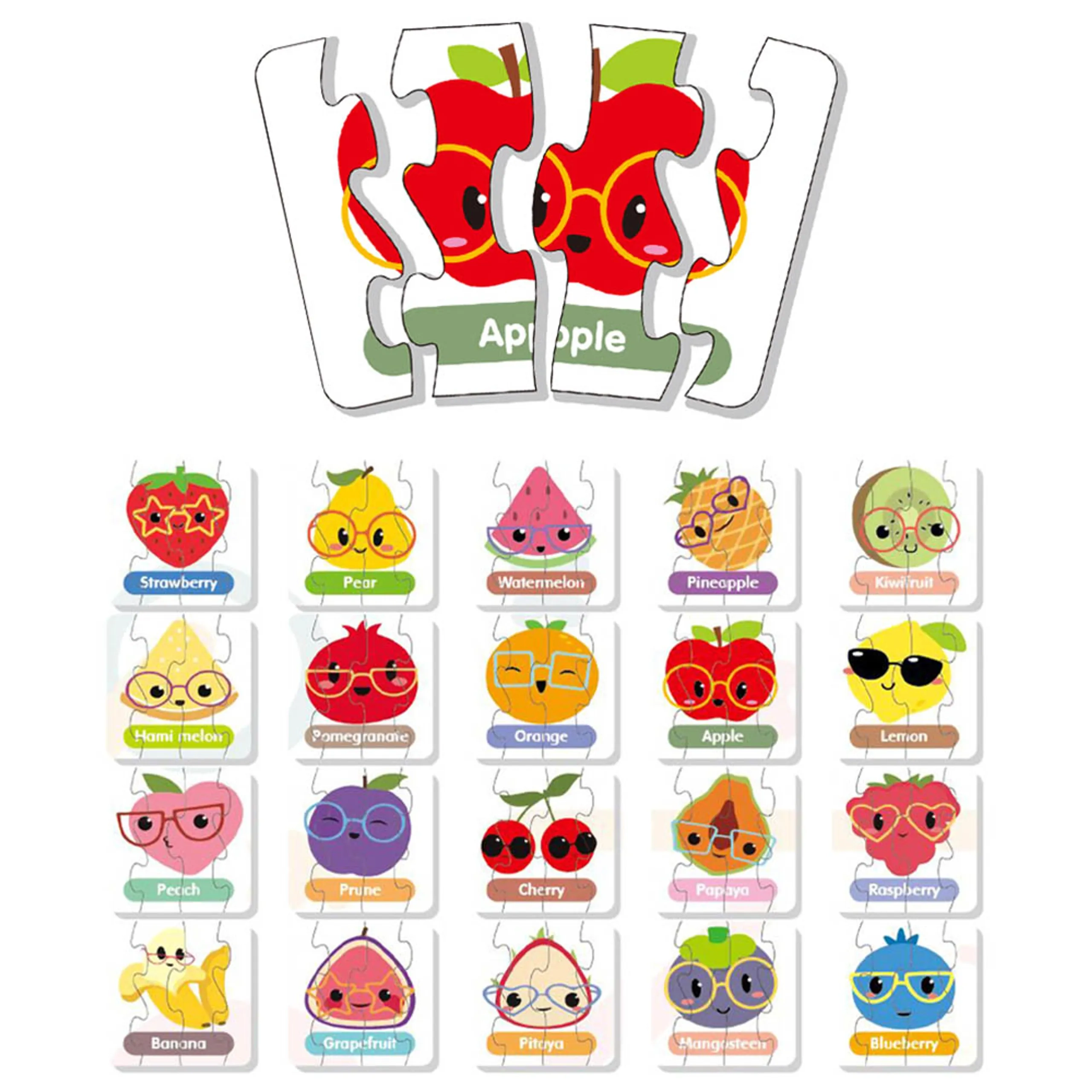 Fruits Knowledge Puzzle (20-in-1)