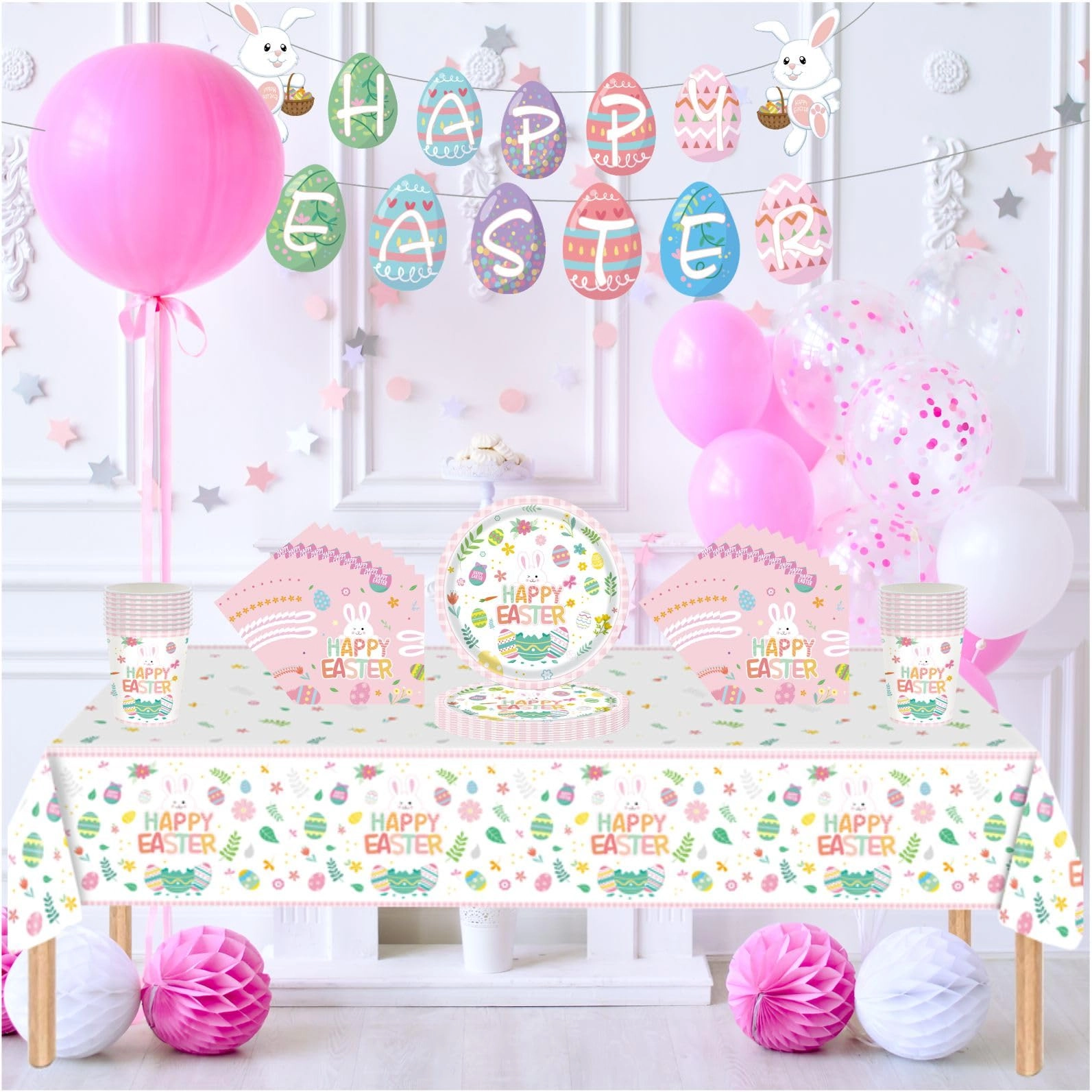 Easter Party Tableware Set - 54 Pcs Easter