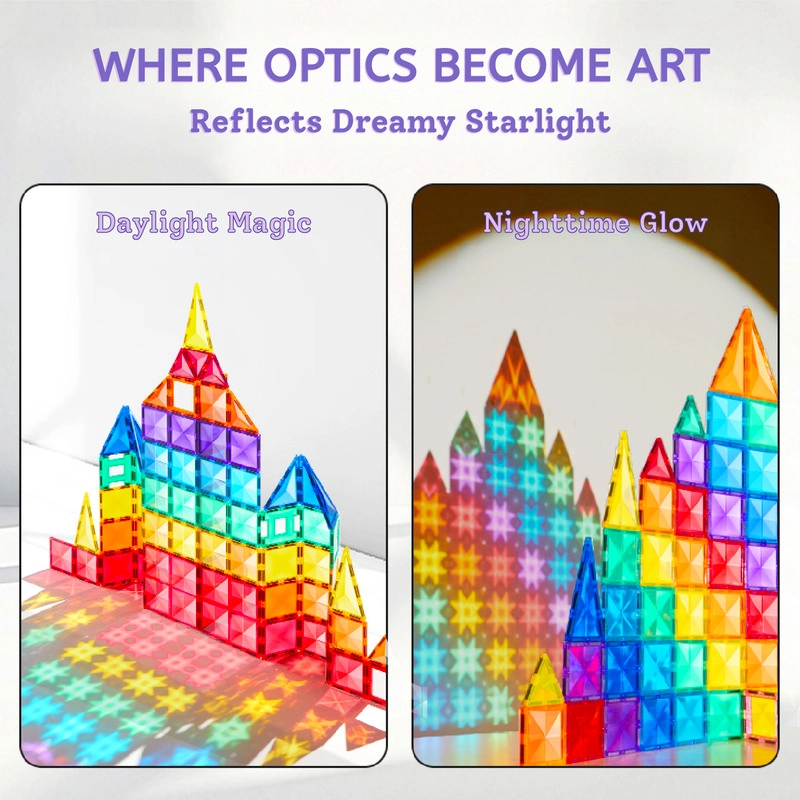 Prism Magnetic Tiles - 80 pcs