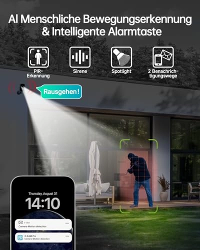 Outdoor Surveillance Camera 2K