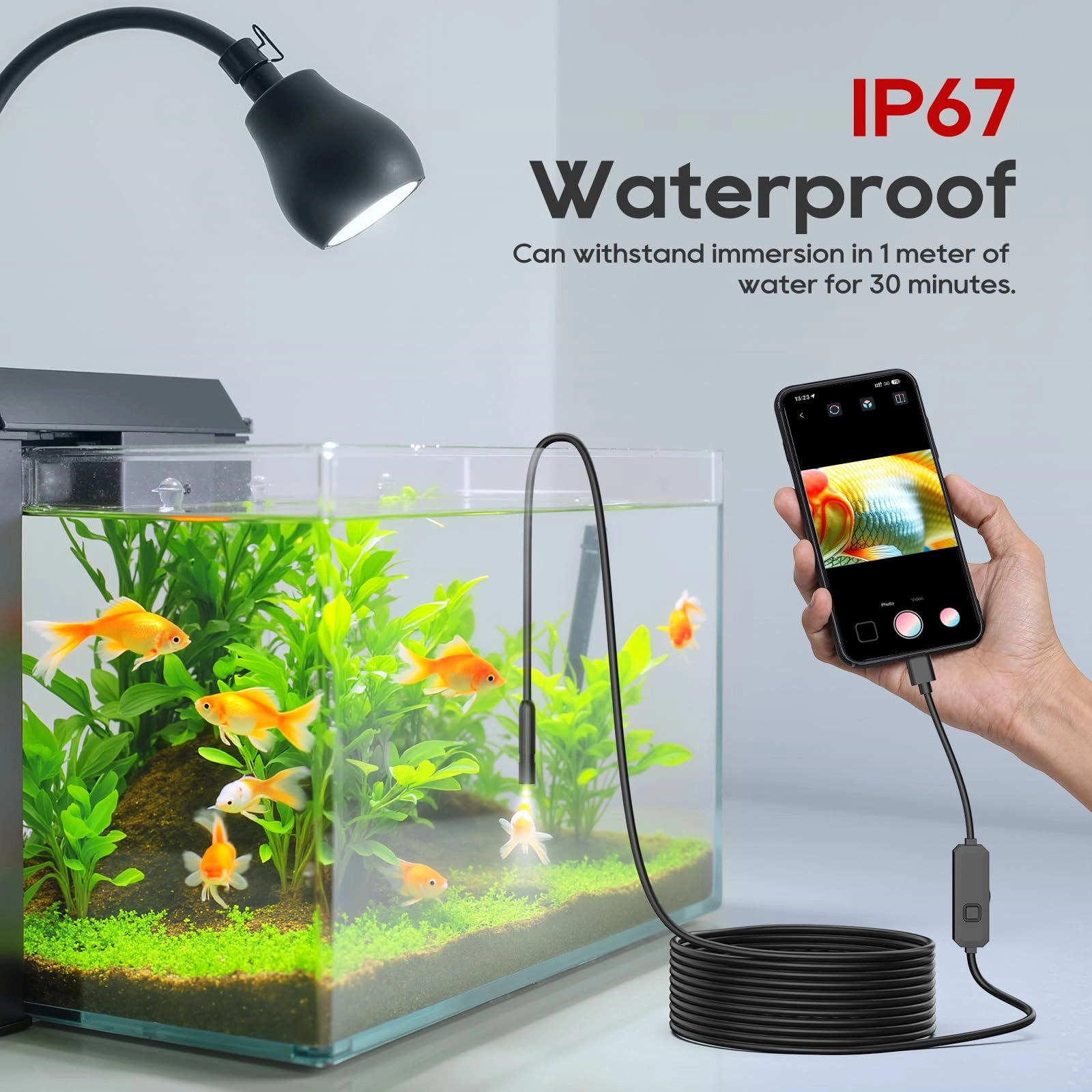 Endoscope Camera - 1920P HD 8 LED 16.4ft