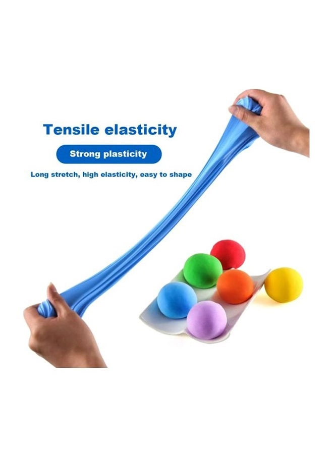 24-Piece Colours Fluffy Slime Soft Clay Diy Modelling Set - 3+ Years 24 pieces