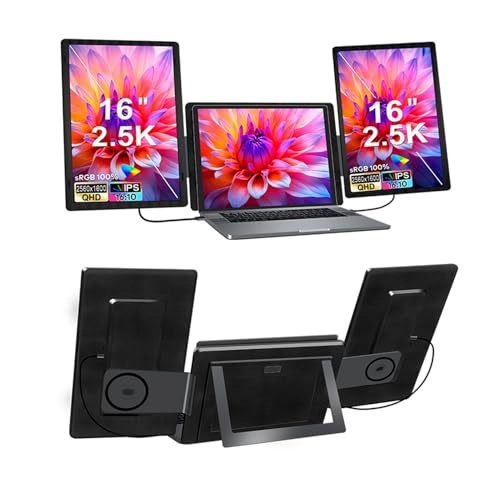 Portable Triple Screen Monitor - QHD 2560x1600 16 Inch