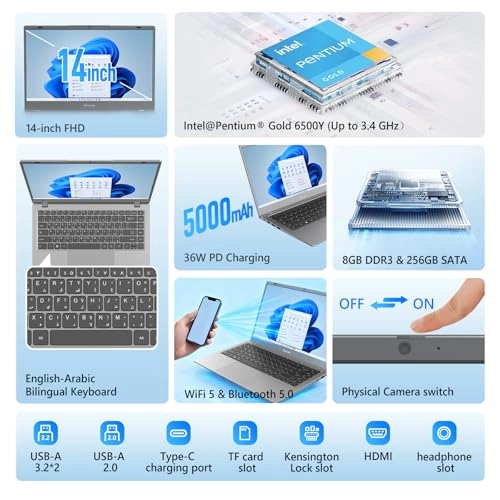 GT14 - 14'' 256GB 8GB Intel Pentium Gold 6500Y