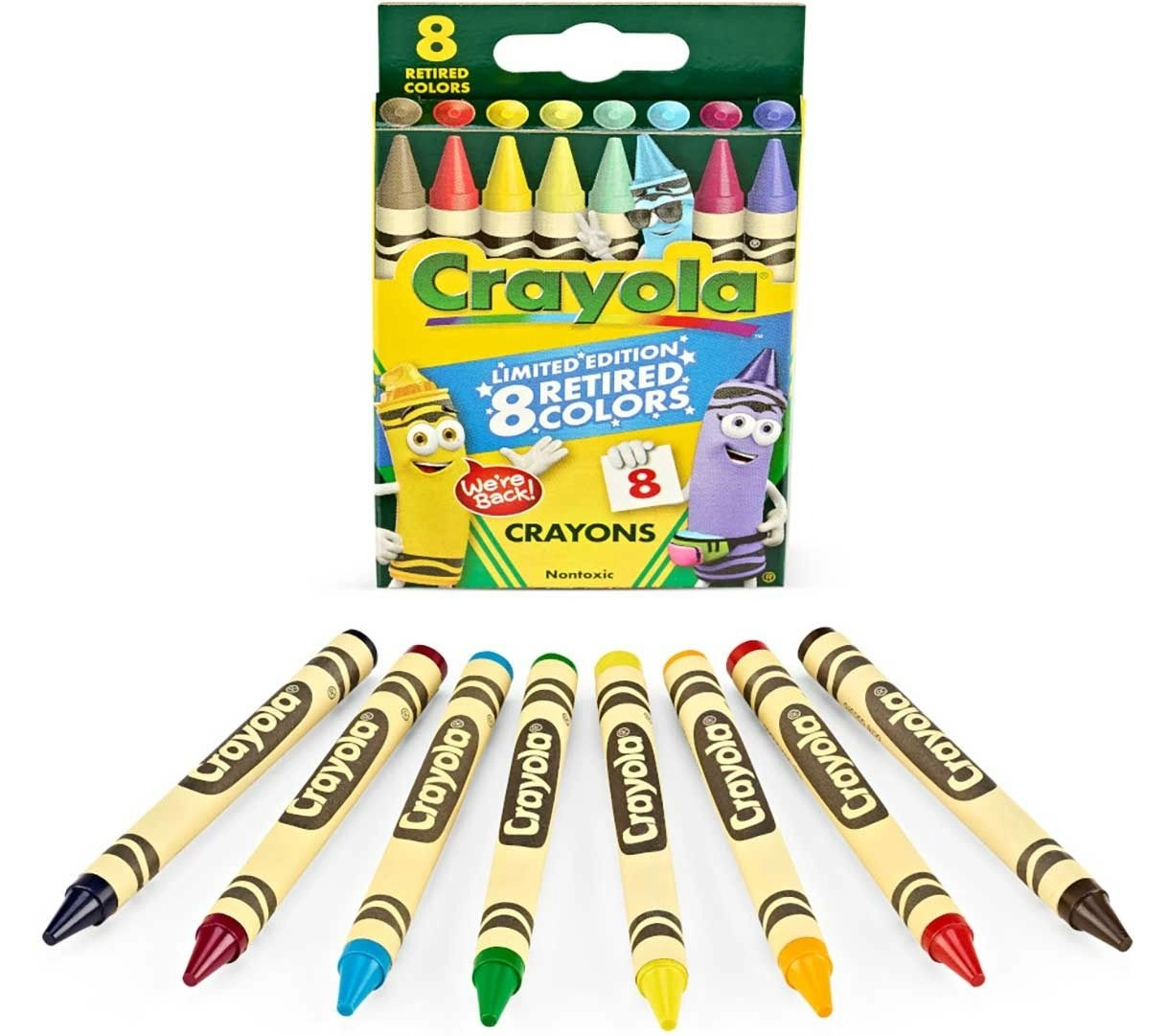 Character Shaped Limited Edition Crayons - 8 Pcs