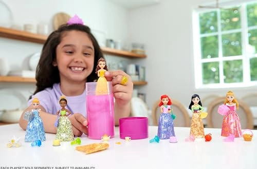 Disney Princess Royal Color Reveal Doll - 6 Unboxing Surprises Party Series Ages 3+