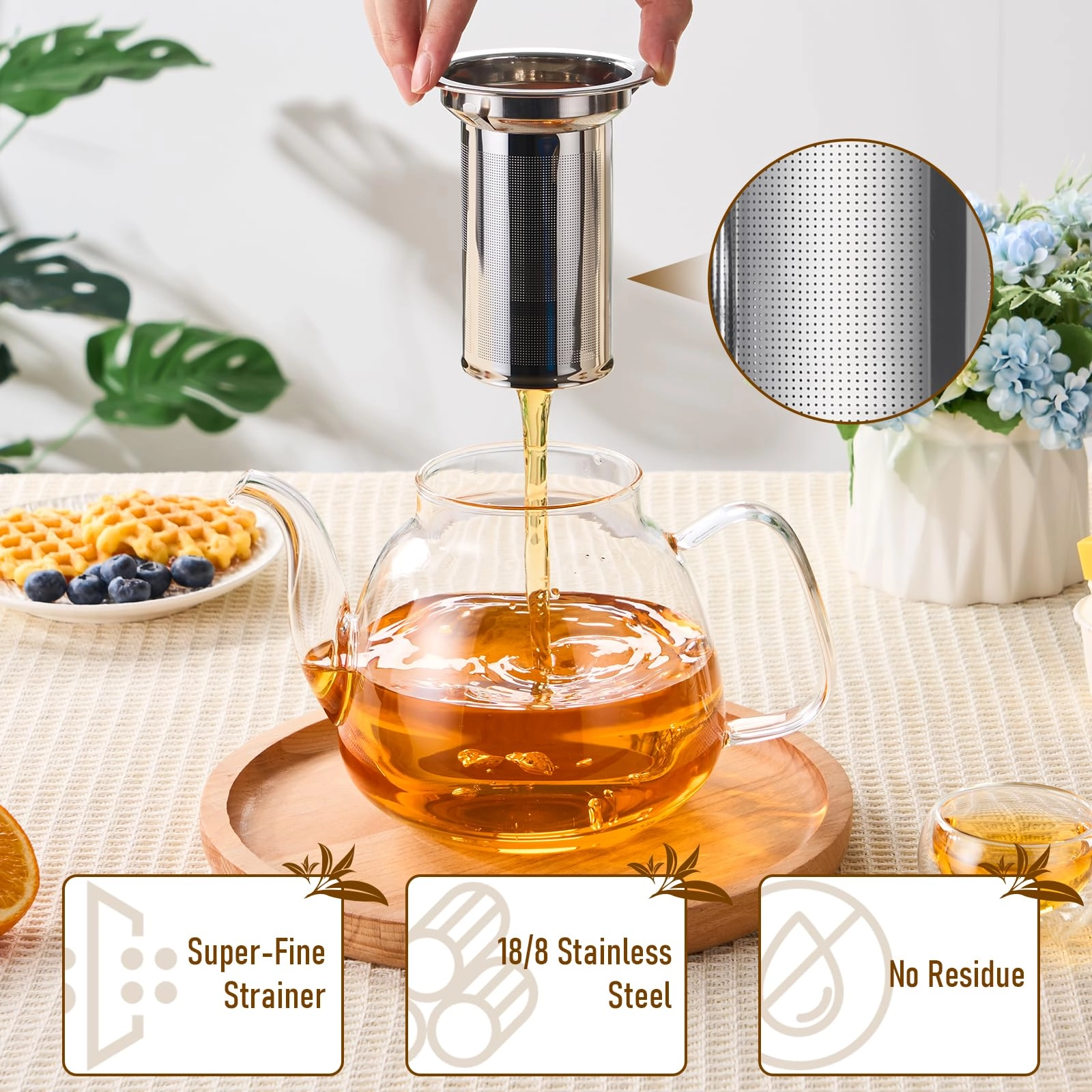 Glass Teapot - 1200ml