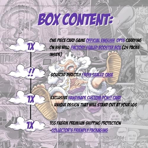 OP13 - 24pcs English + Custom DON Card - Handmade