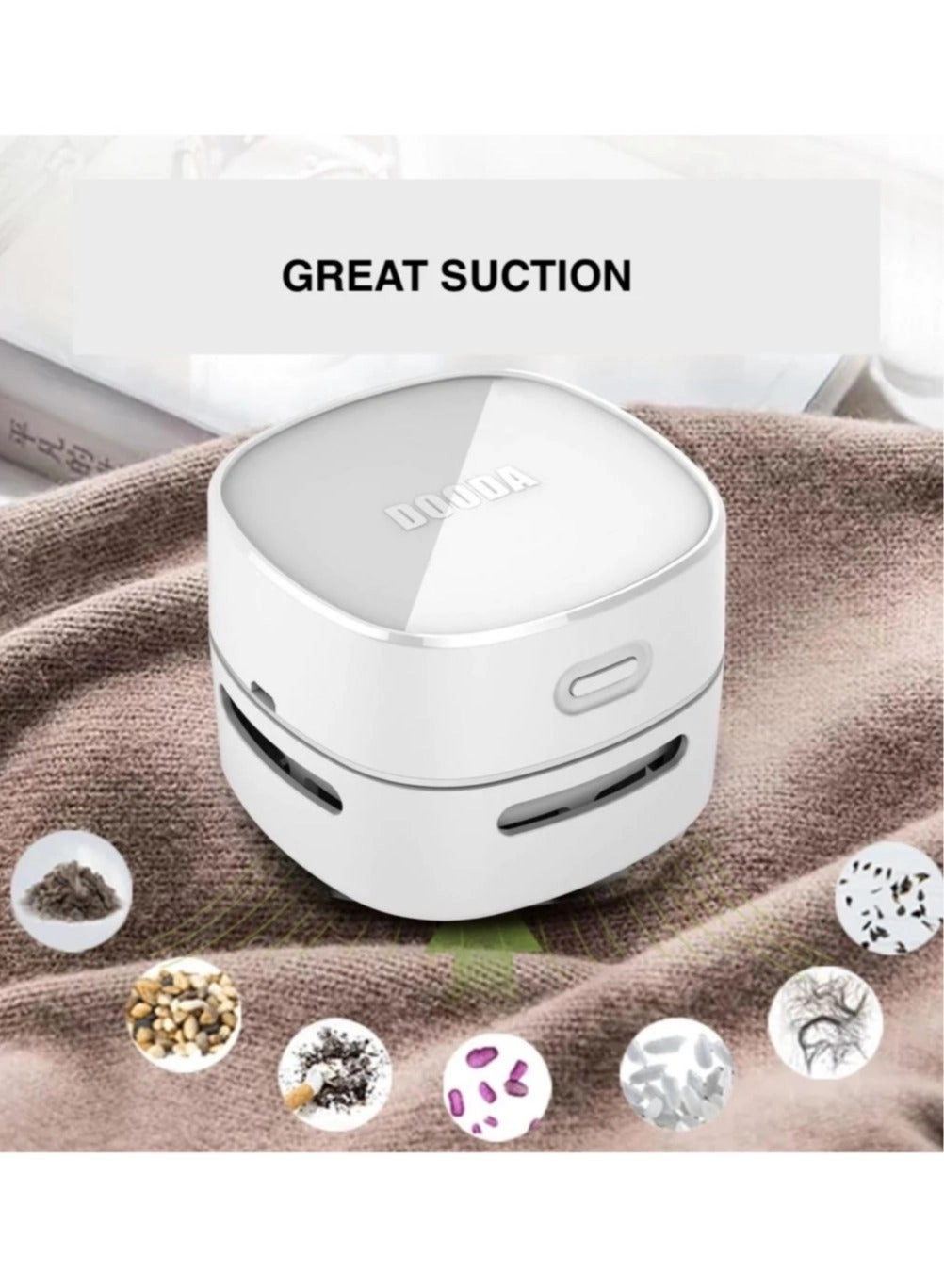 dooda Mini Desk Vacuum - USB Charging Green