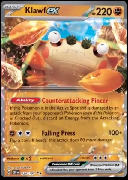 Pokémon Klawf ex 120/197 - Obsidian Flames