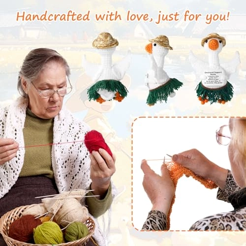 Positive Knitted Goose - 13 x 8 x 0.99 cm