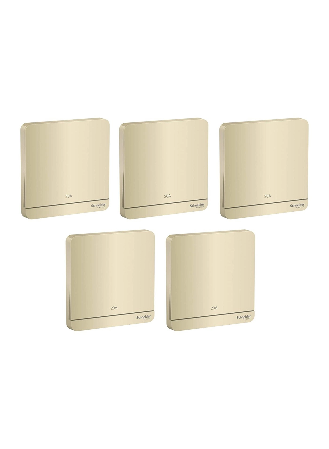 AvatarOn 20A 1-Gang Double Pole Switch - 5 pcs