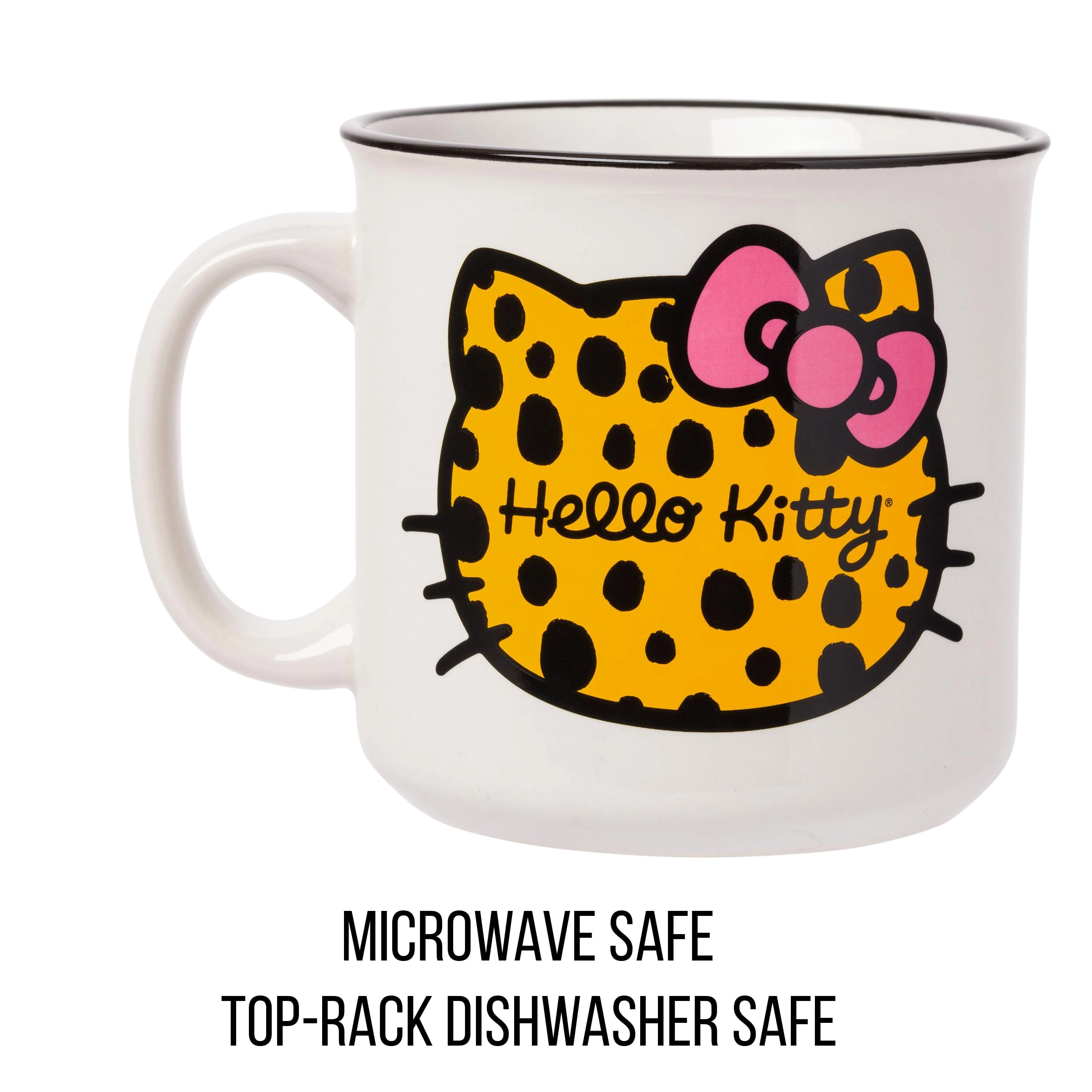 Hello Kitty Cheetah Head Ceramic Camper Mug - 1 pcs