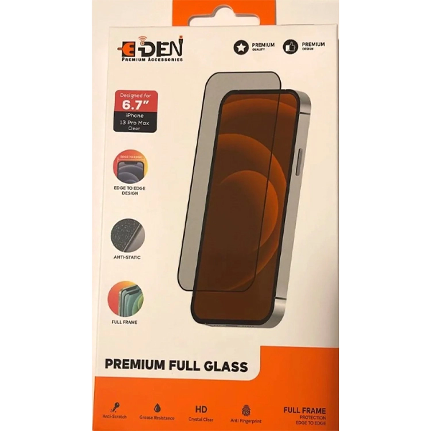 Eden Clear Screen Protector for iPhone 13 Pro Max