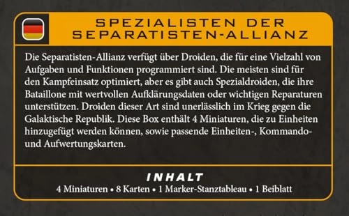 Star Wars: Legion – Separatist Specialists - Miniatures Game