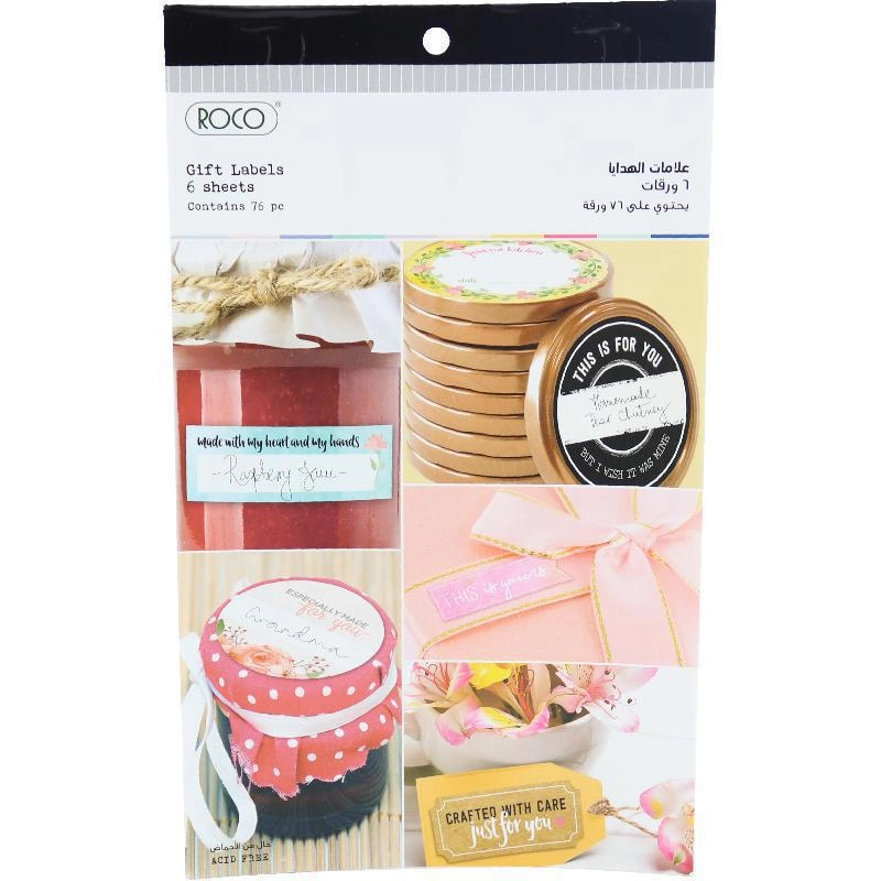 Roco Label Pads - Assorted Color Paper
