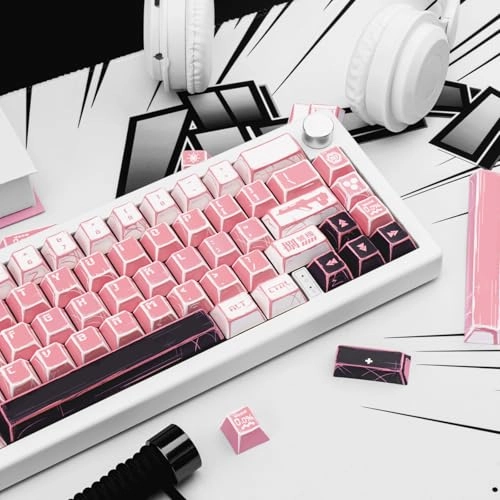 Manga Style PBT Keycaps Set - keyboard