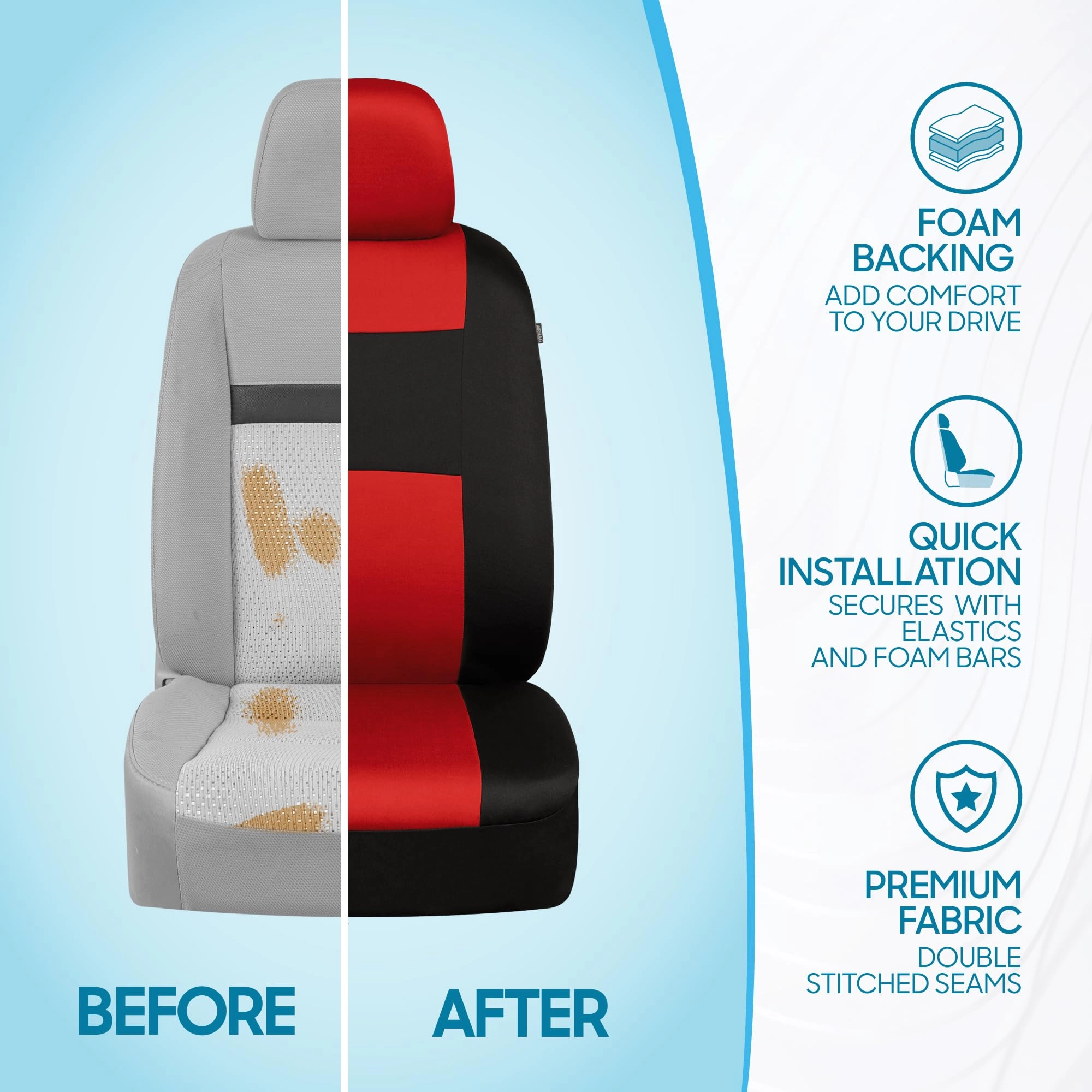 PolyPro Car Seat Covers - Solid Beige Universal Fit