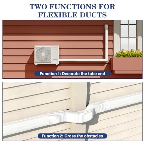 Line Cover Kit - mini split or central AC system ranging from 7000 BTU to 24000 BTU