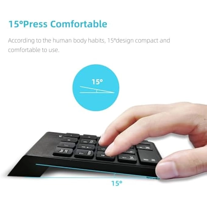 NUMERIC KEYPAD - 22 KEYS 2.4G WIRELESS USB RECEIVER