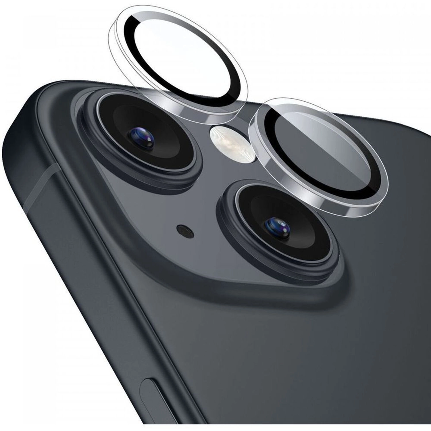 Clear Tempered Glass Camera Lens Protector for iPhone 15