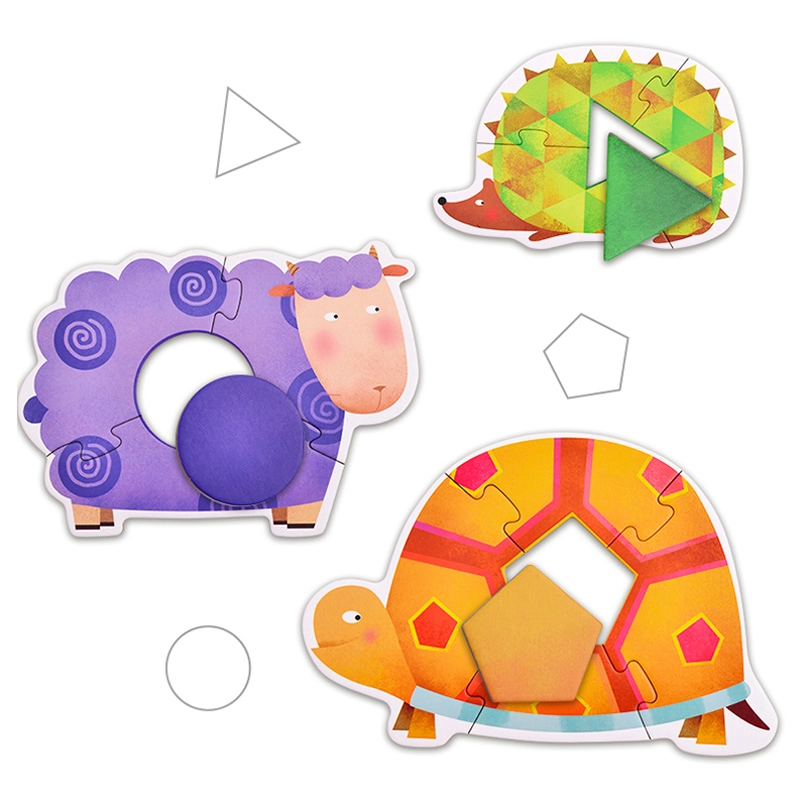 My First Geometry Puzzle - 3 + 4-5 pieces