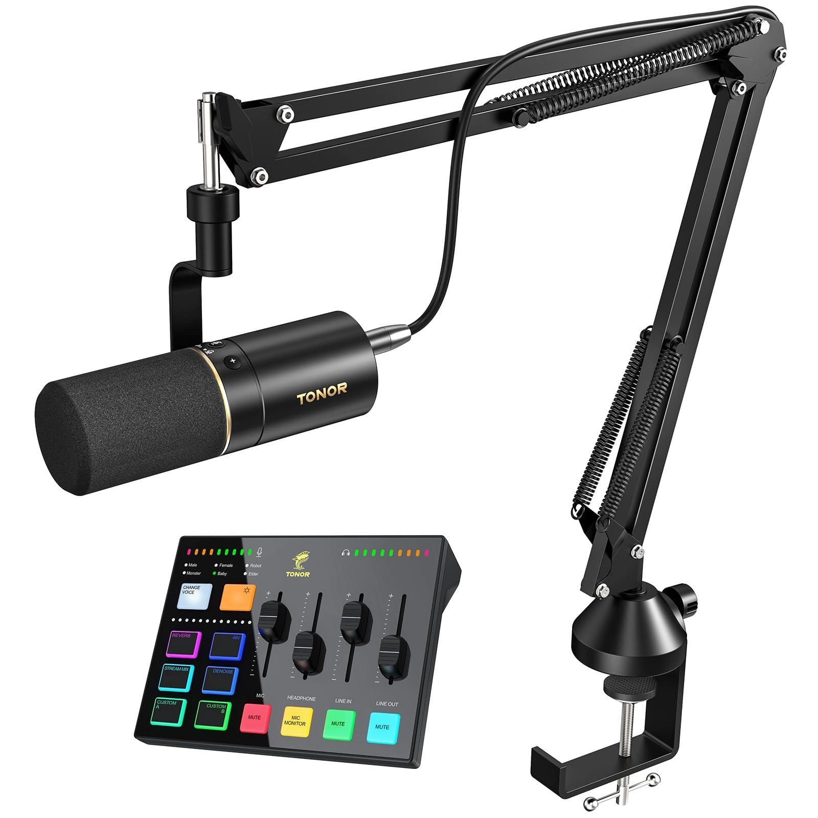 Tonor E7 Auxiliary+USB+XLR Microphone
