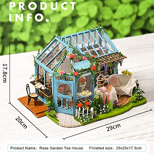 DIY Dollhouse Miniature Kit - Garden Tea House 1:24