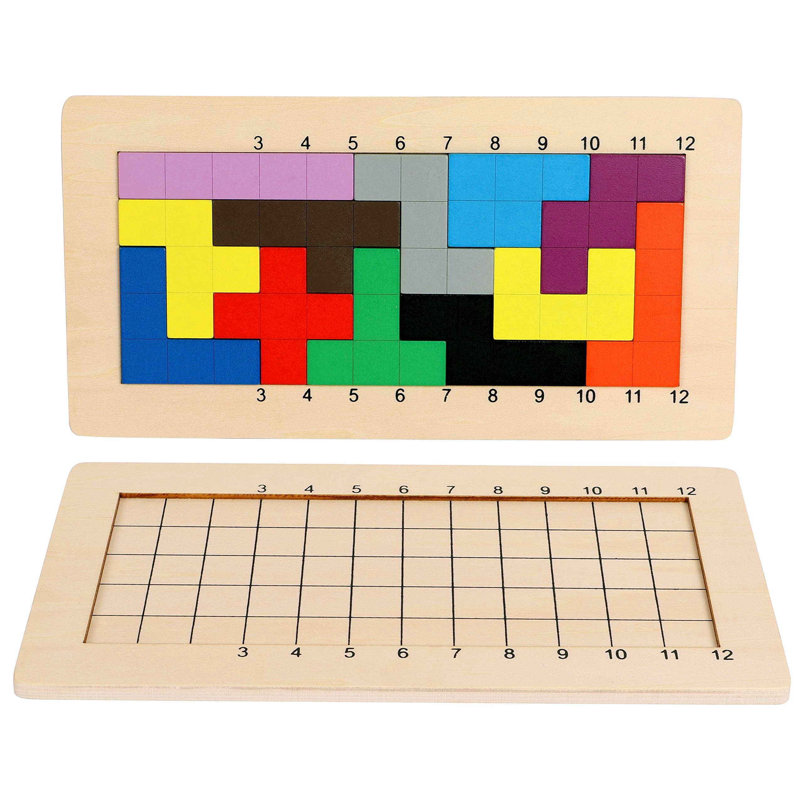 Toys of Wood Oxford Pentomino Set - 6 Years 14 pieces